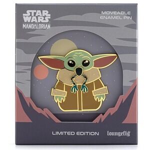 Loungefly Star Wars Mandalorian Grogu Eating Frog Limited Edition Enamel Pin